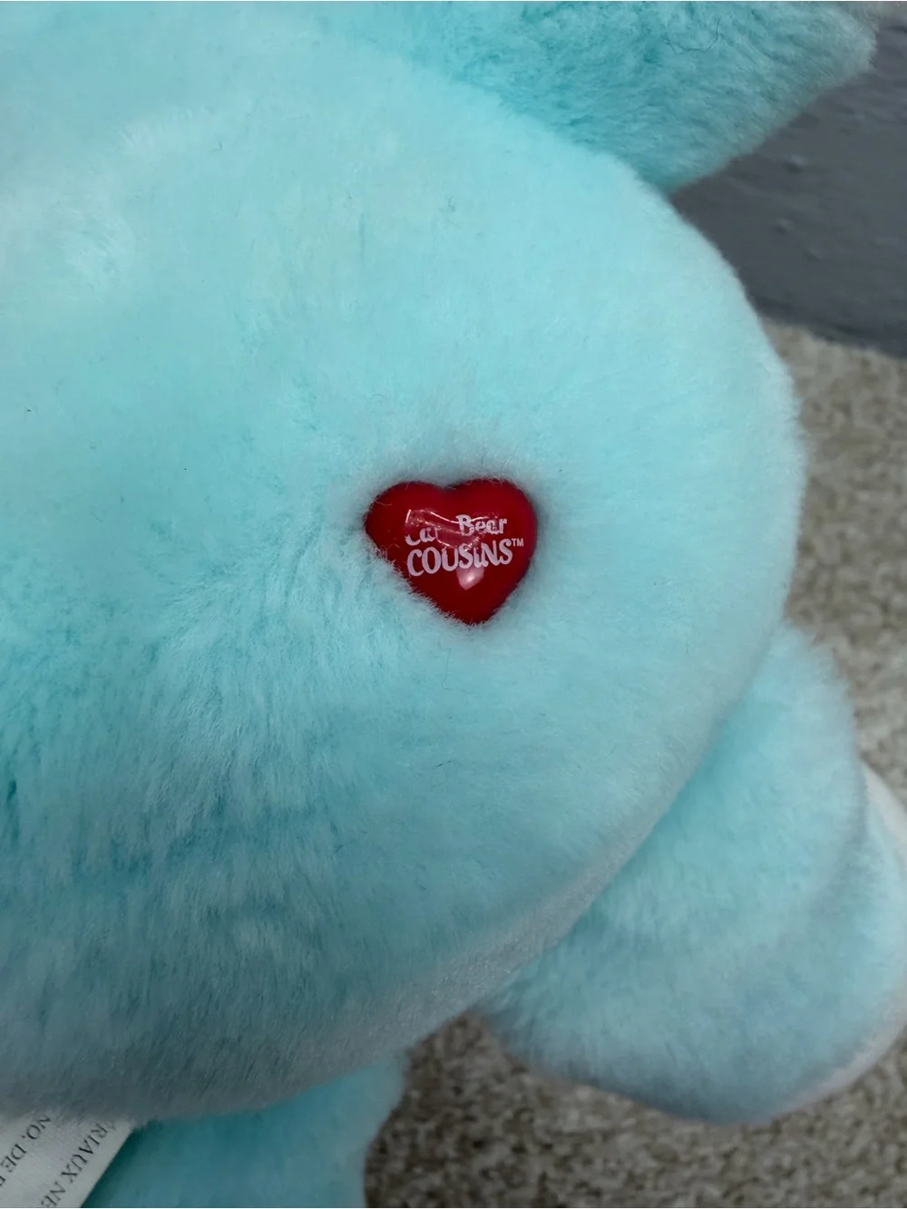 Care Bears Cousins 2004 Blue Proud Heart Cat 12” Plush Stuffed Animal